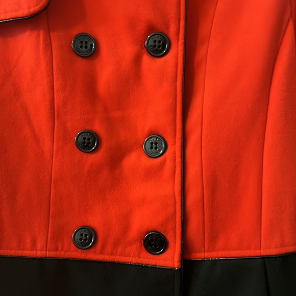 Steve Madden peacoat coat jacket red and black size large NWT winter dressy - Picture 5 of 13
